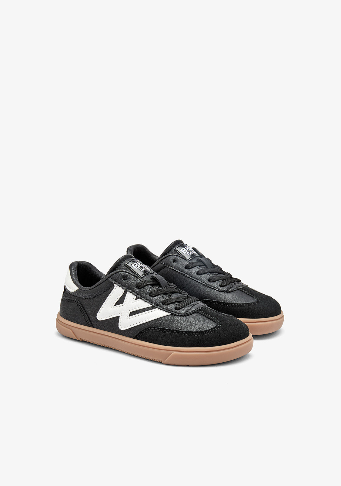 Black Barefoot Trainers with Logo