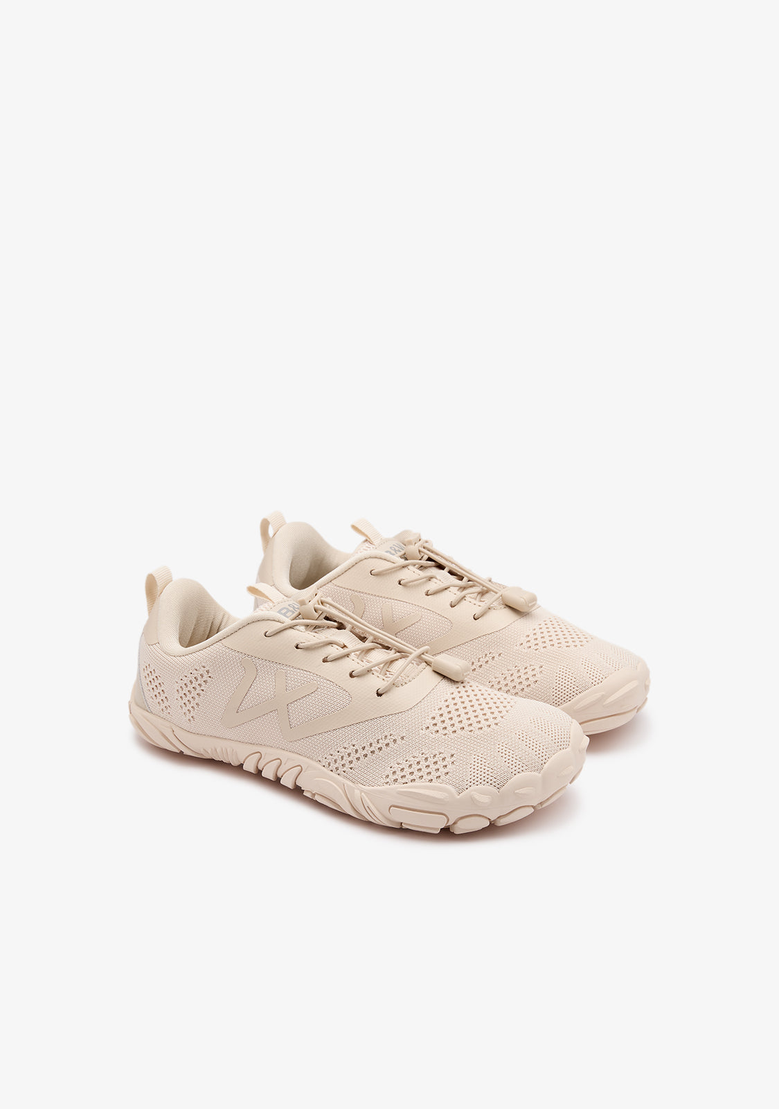 Beige Canvas Barefoot Goflex Sneakers