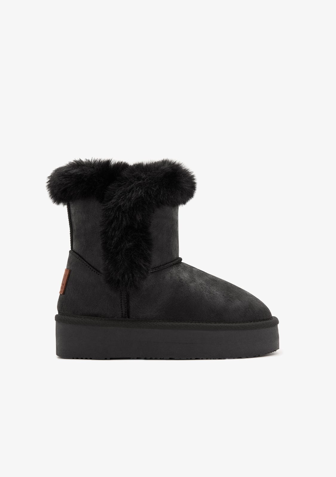 Botas Australianas Altas Felpa Negra