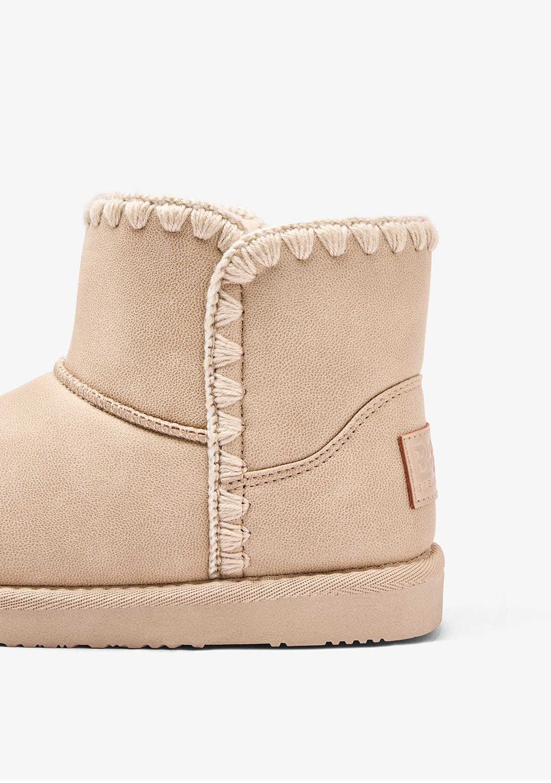 Beige Crochet Australian Boots