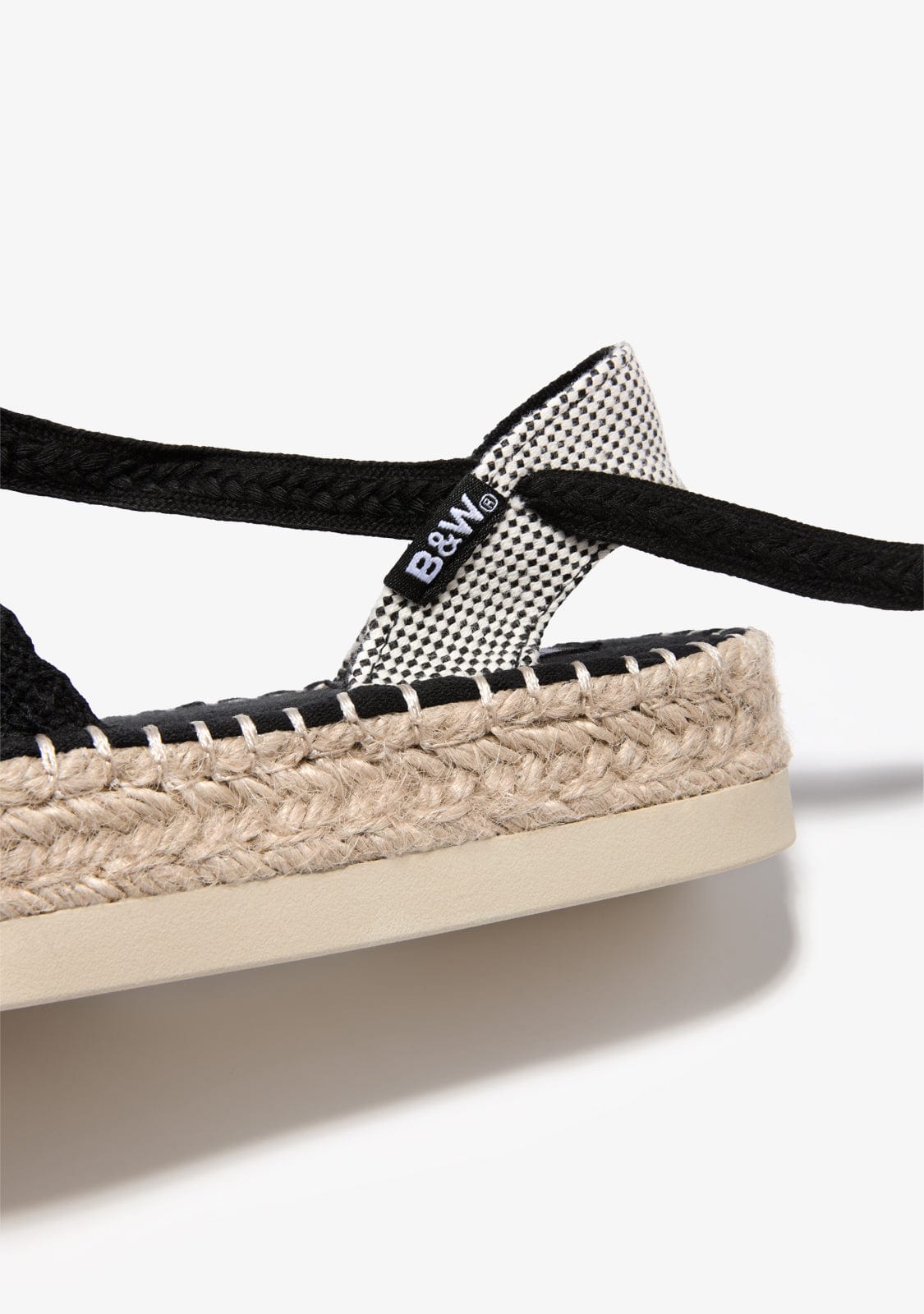 Black Cochet Espadrilles