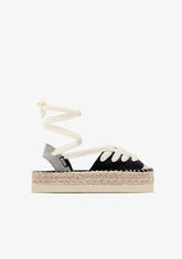 Black Straps Espadrilles