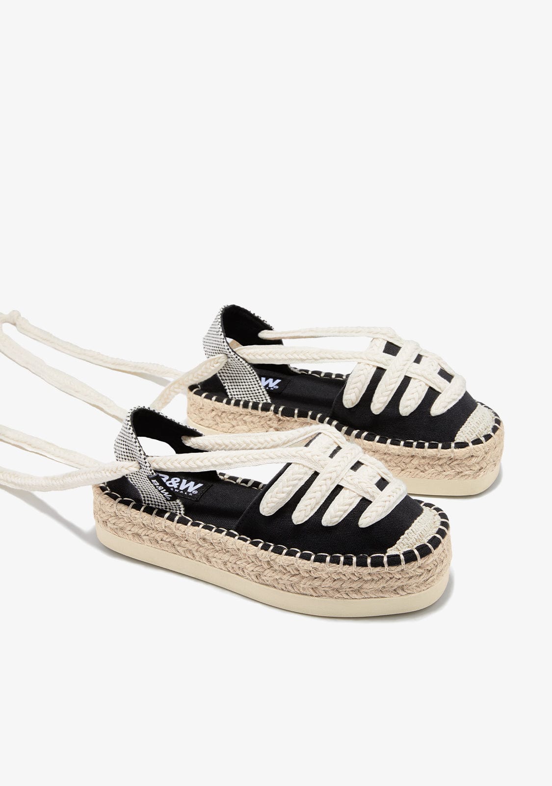 Black Straps Espadrilles