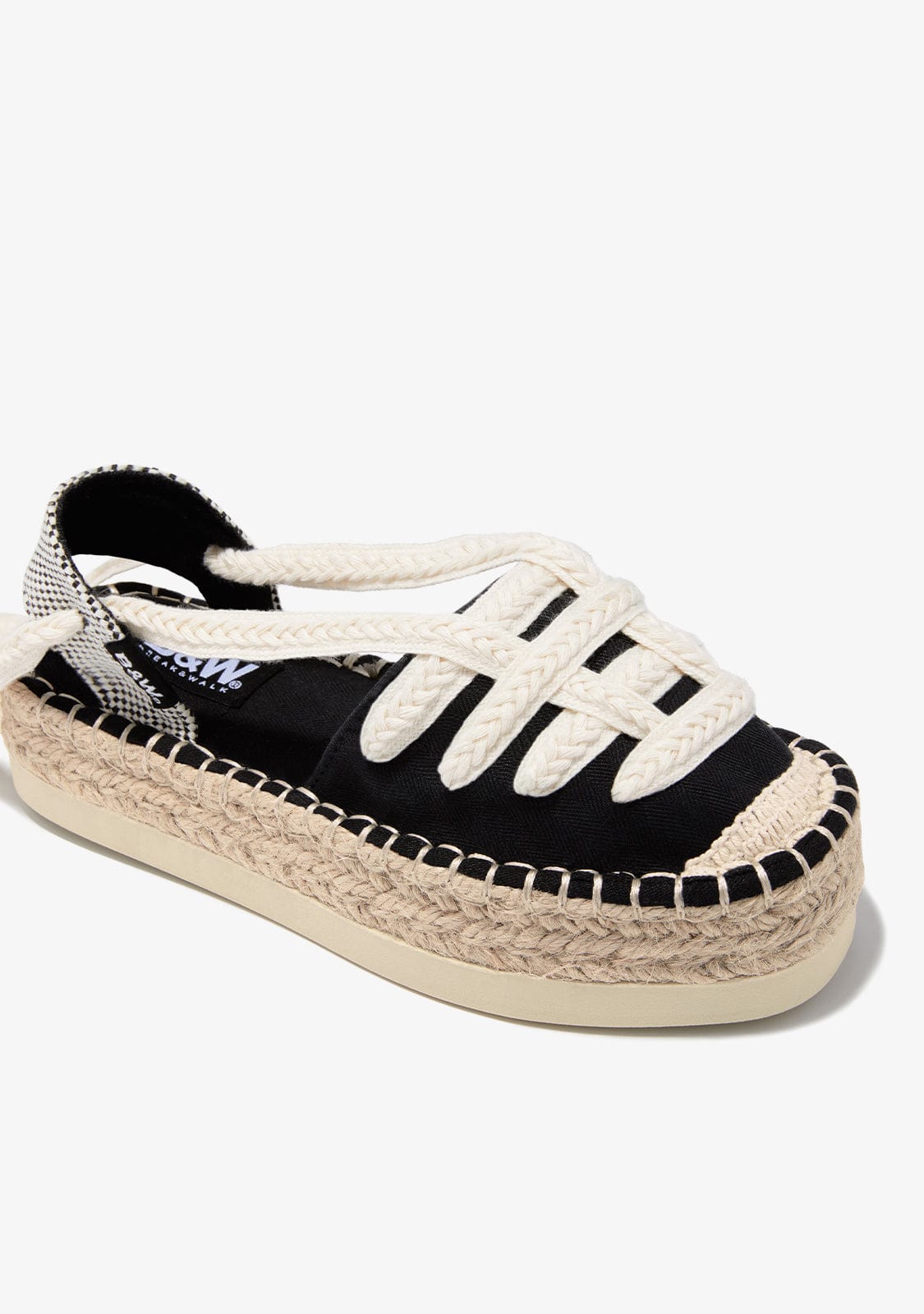 Black Straps Espadrilles