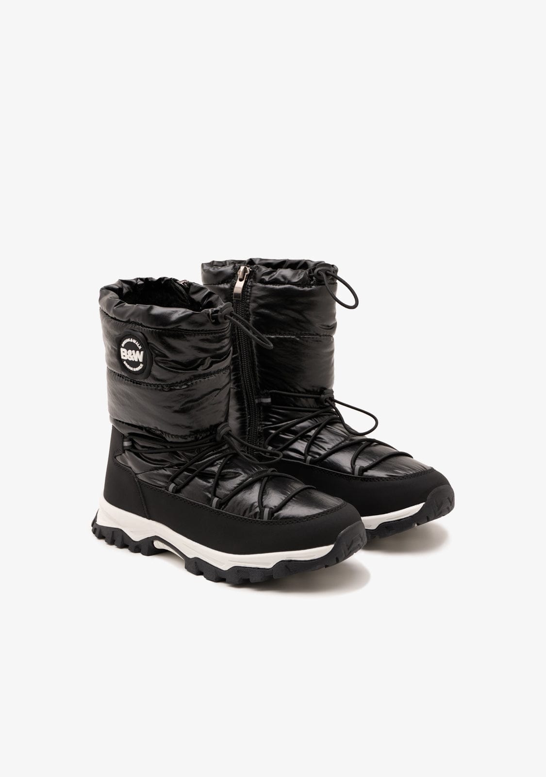 Black Track Padded Boots