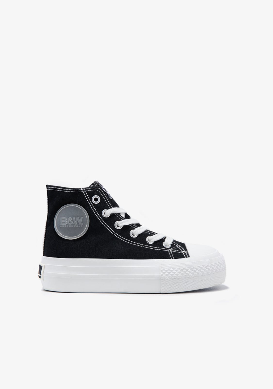Alte Converse Platform Bianche E Nere Canvas Platform High Top