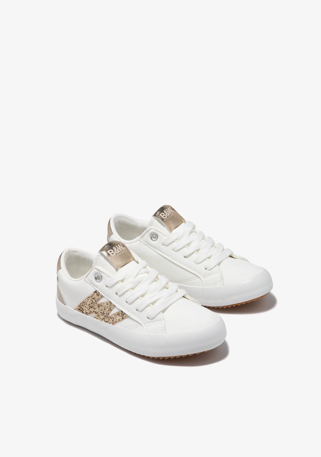 Gold Logo Sneakers