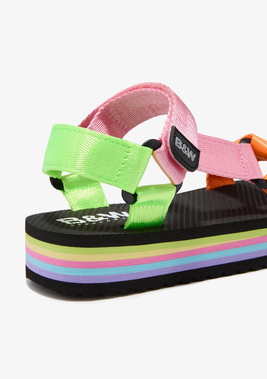 Multicolour Platform Sandals