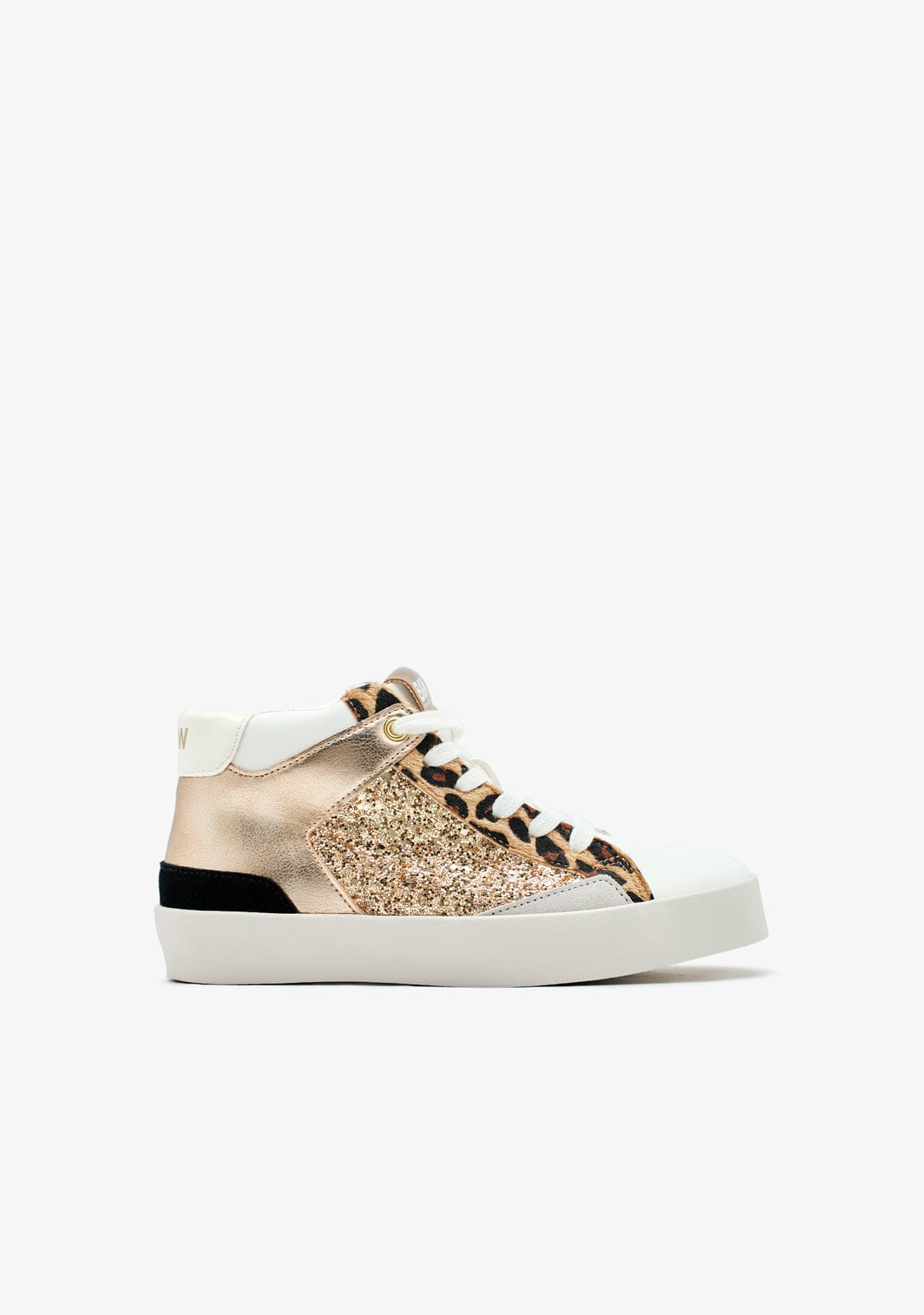 Zapatillas Altas Glitter Leopardo - Main Image