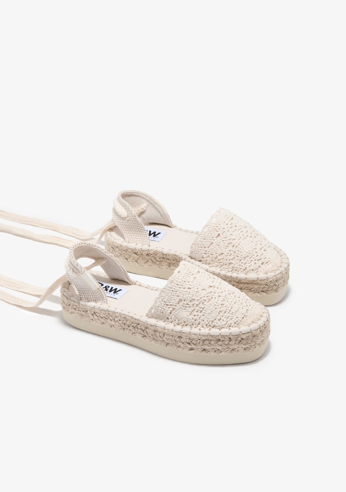 White Cochet Espadrilles