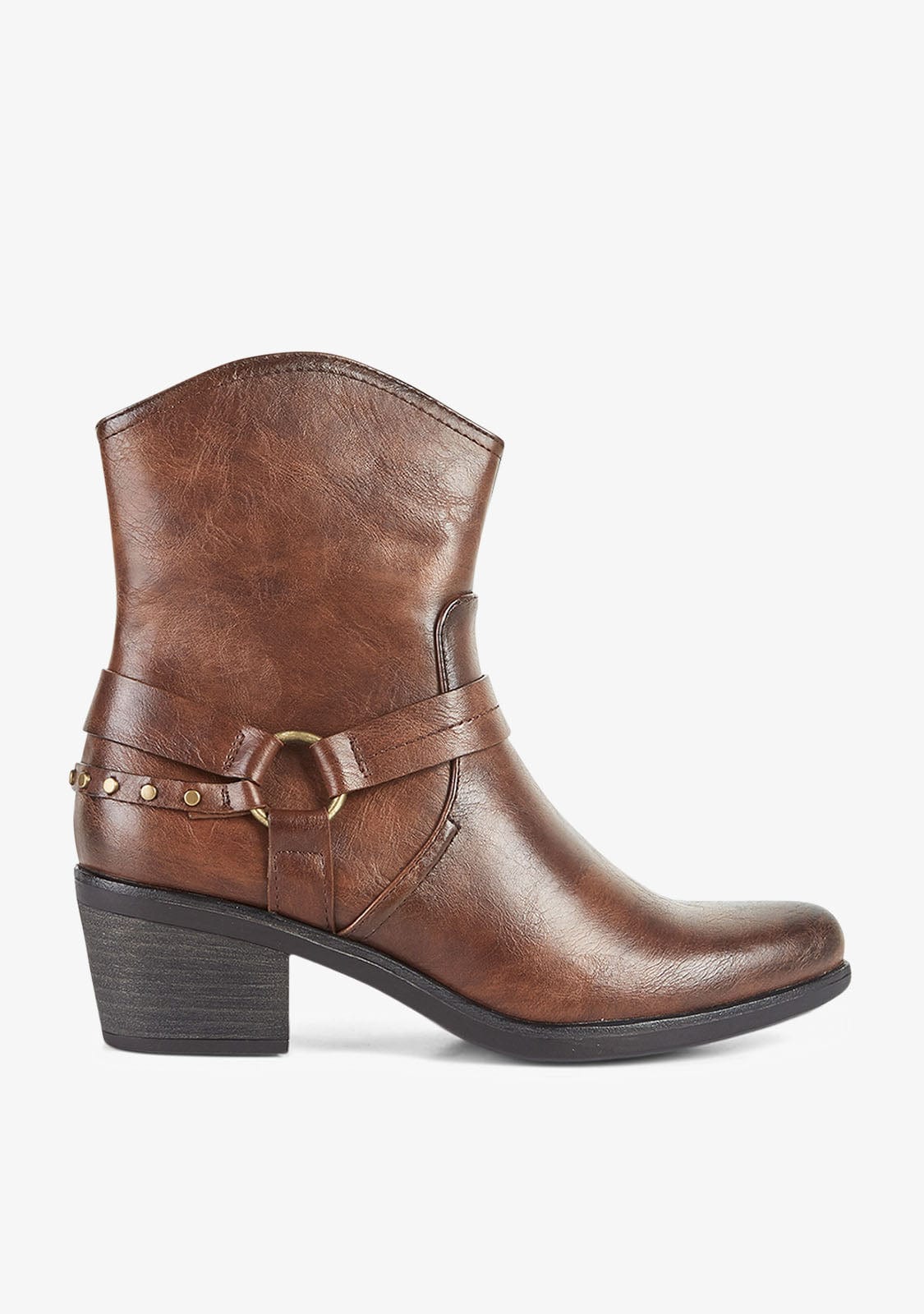 Ankle Boots Cowboy West Brown Buffalo