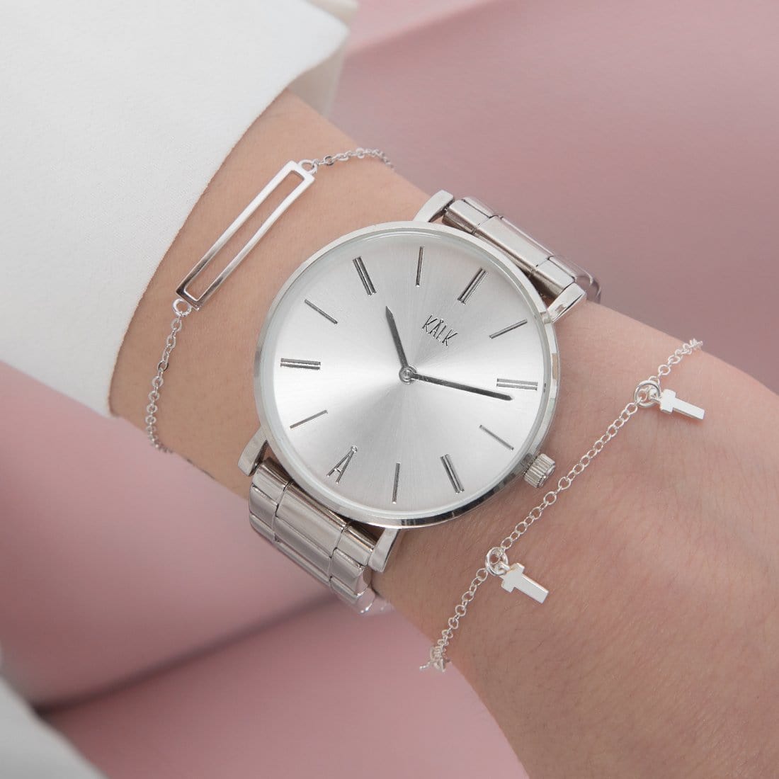 Classy Silver / White Watch