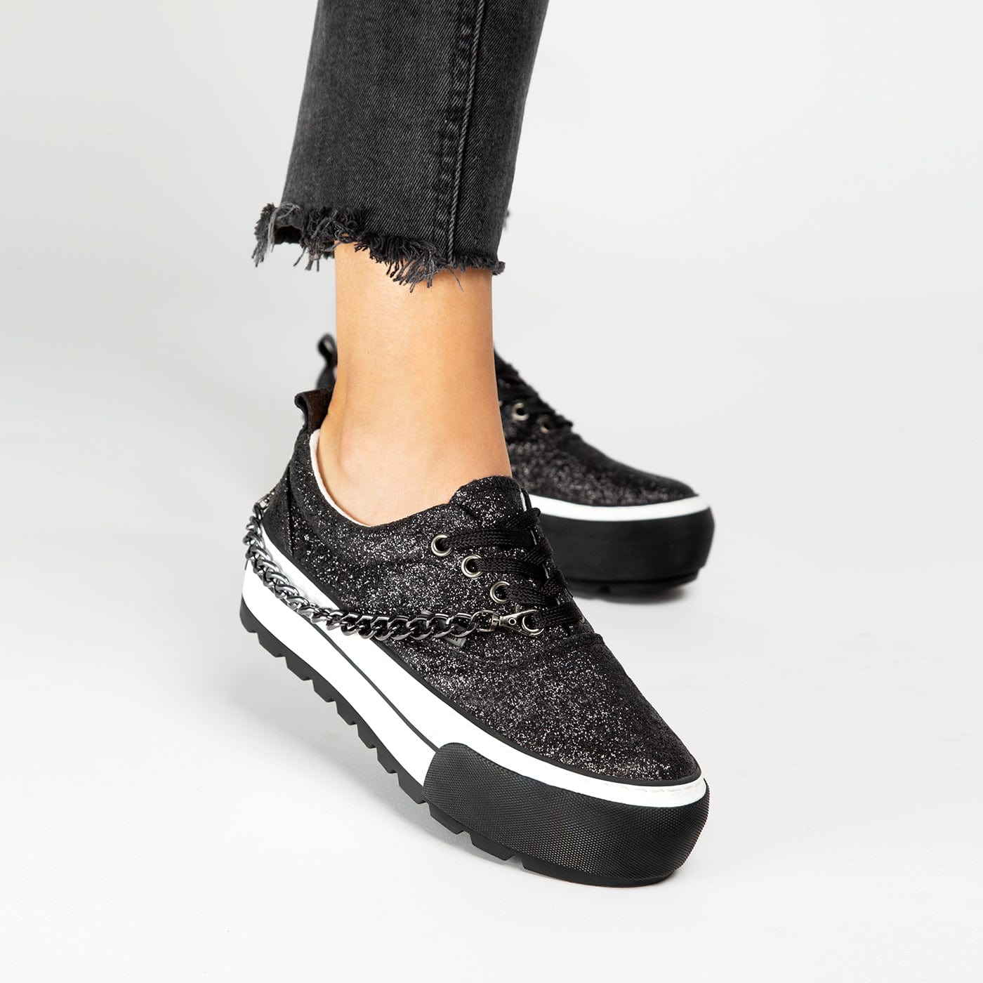 Eclipse Platform Glitter Black