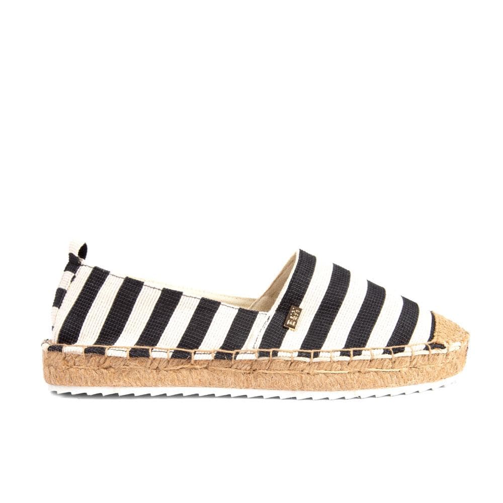 Espadrilles Creta Black Stripes