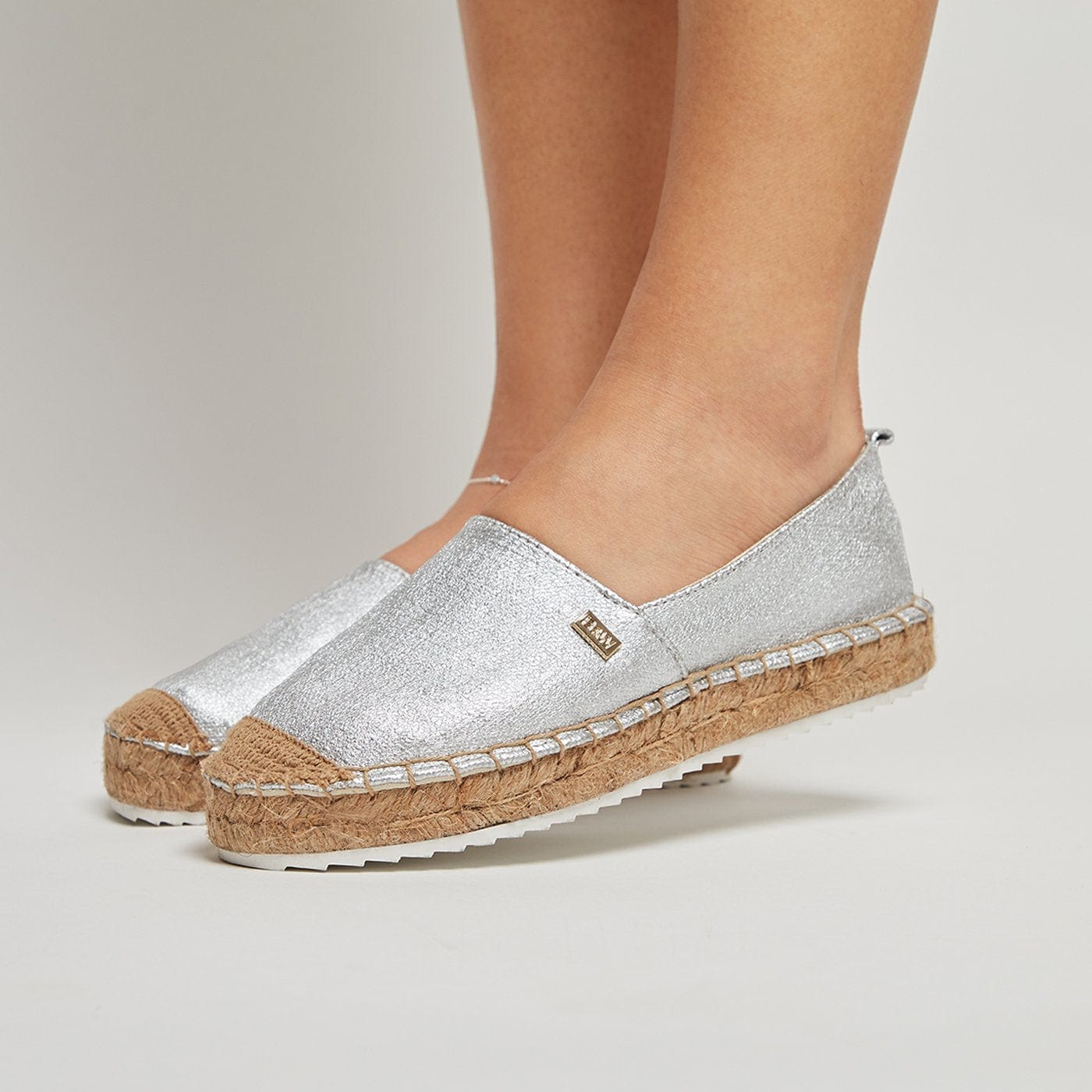 Espadrilles Creta Metal Silver