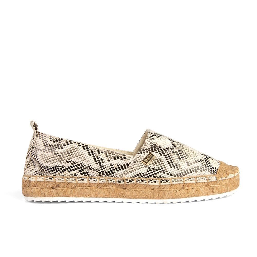Espadrilles Creta Snake Beige