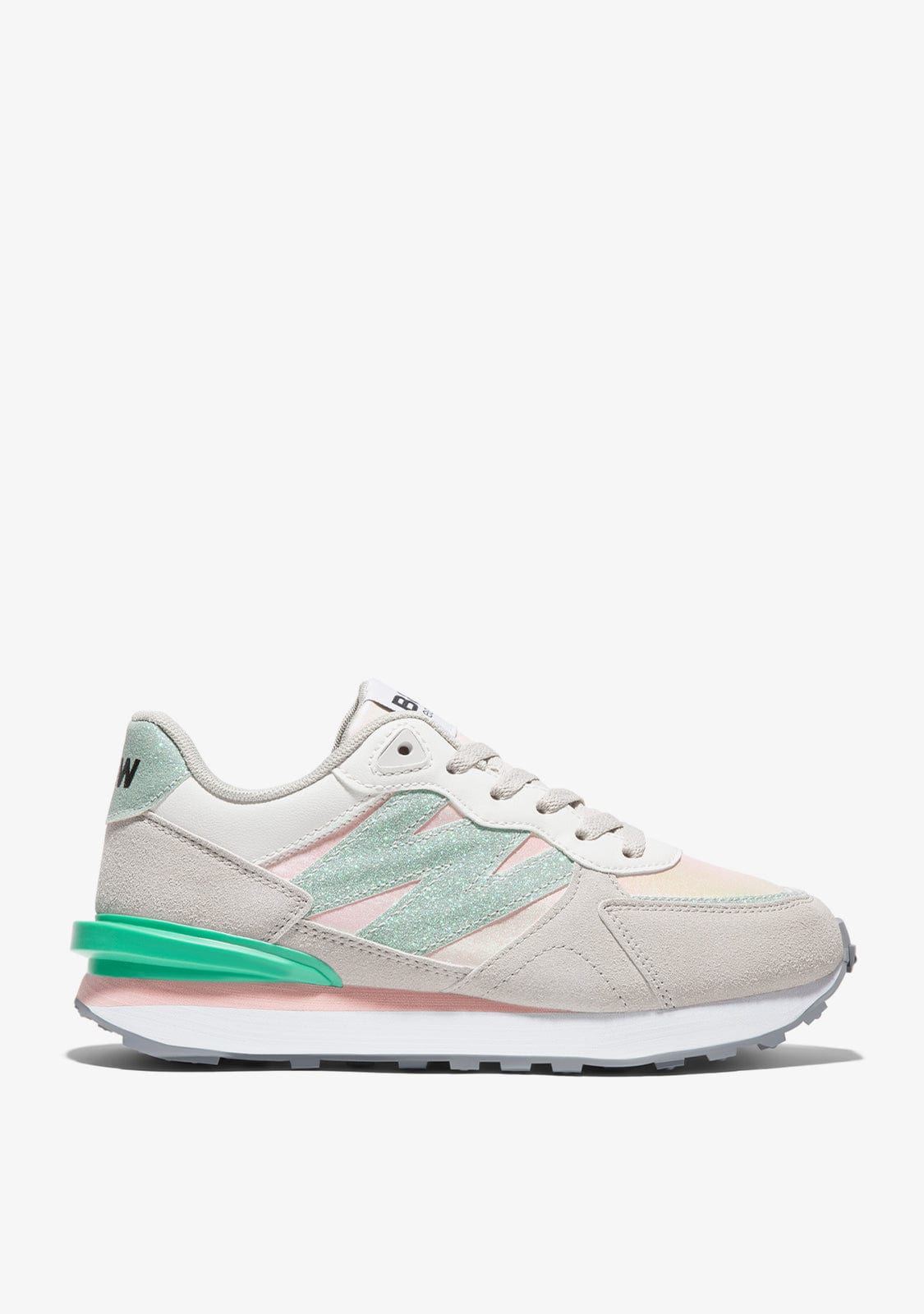 Grey/Green Colorful Sneakers
