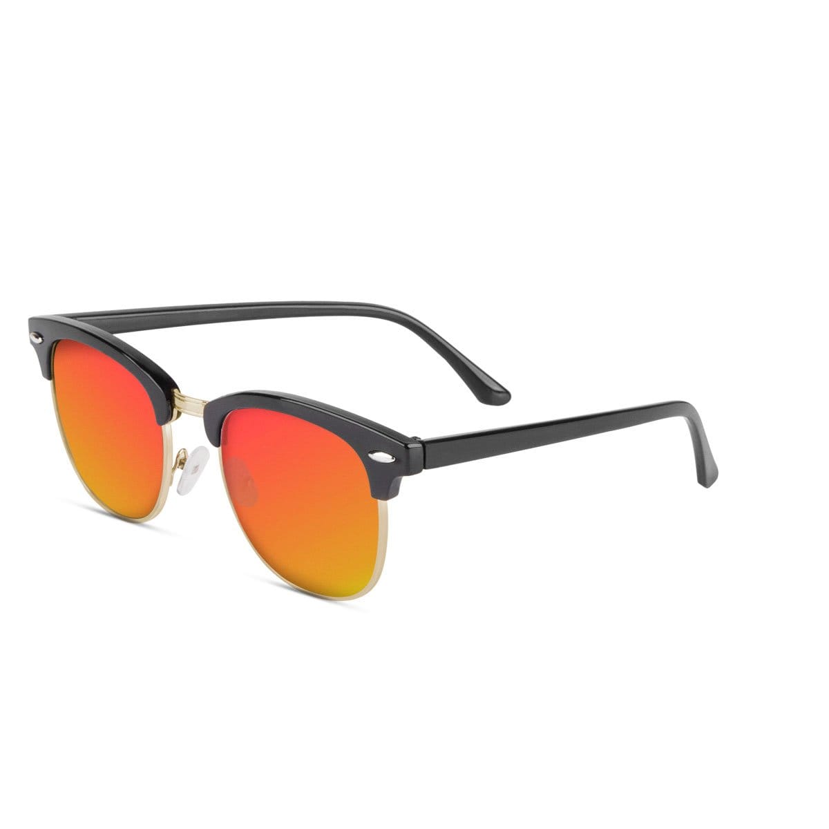 Malaca Matte Black Gold / Red Sunglasses