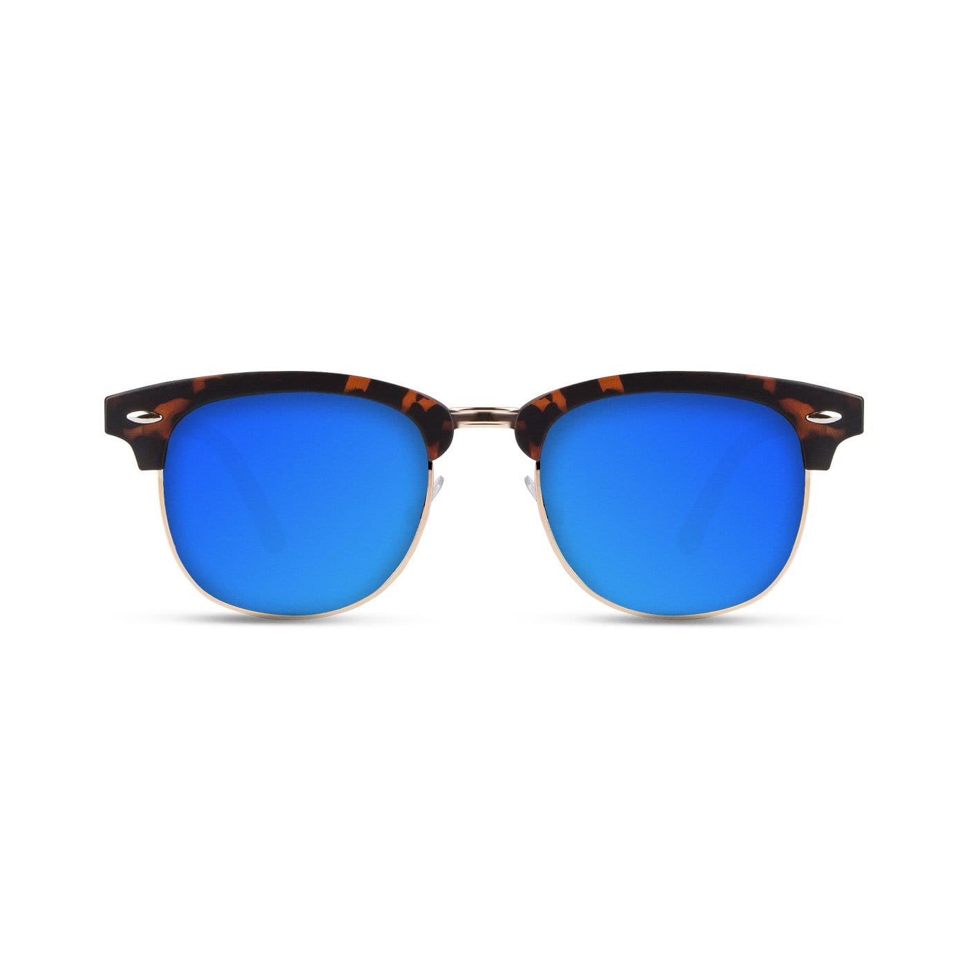 Malaca Matte Carey Gold / Blue Sunglasses