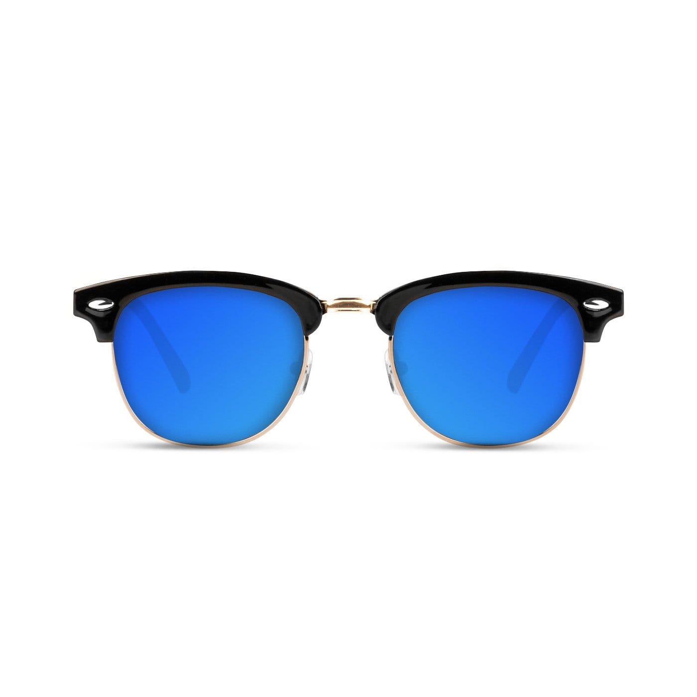 Malaca Shinny Black Gold / Blue Sunglasses