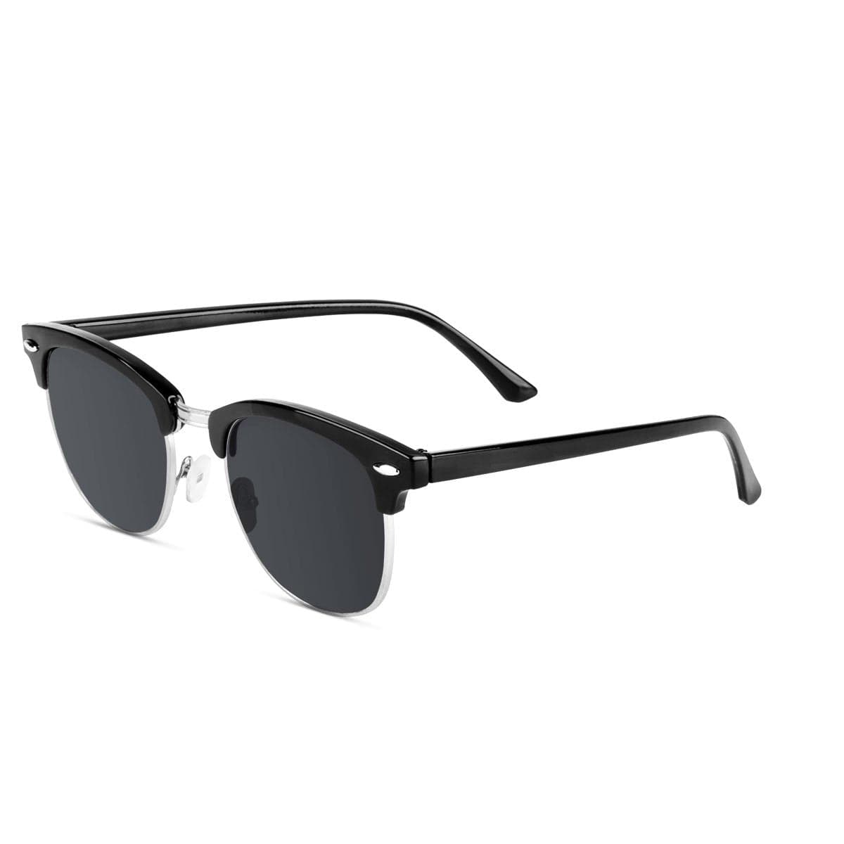 Malaca Shinny Black Silver / Grad Black Sunglasses