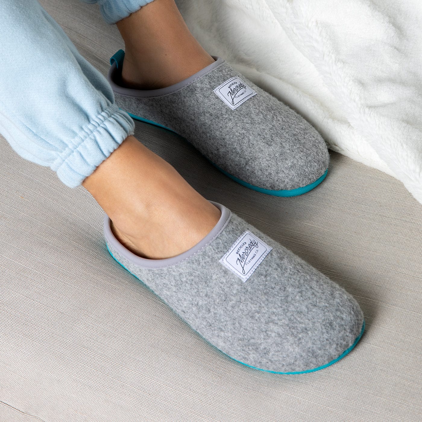 Mercredy Slipper Grey / Blue