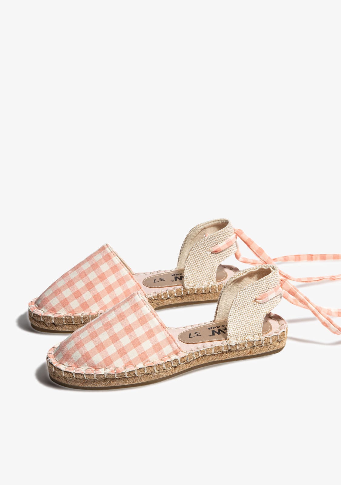 Salmon Vichy Espadrilles