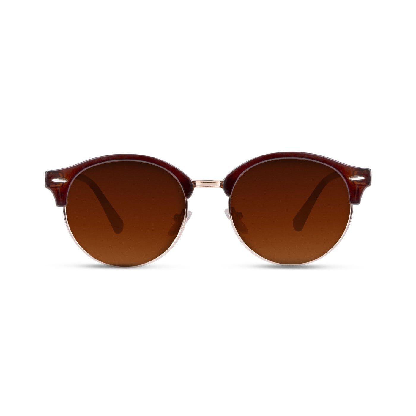 Tatura Shinny Brown Gold / Brown Sunglasses