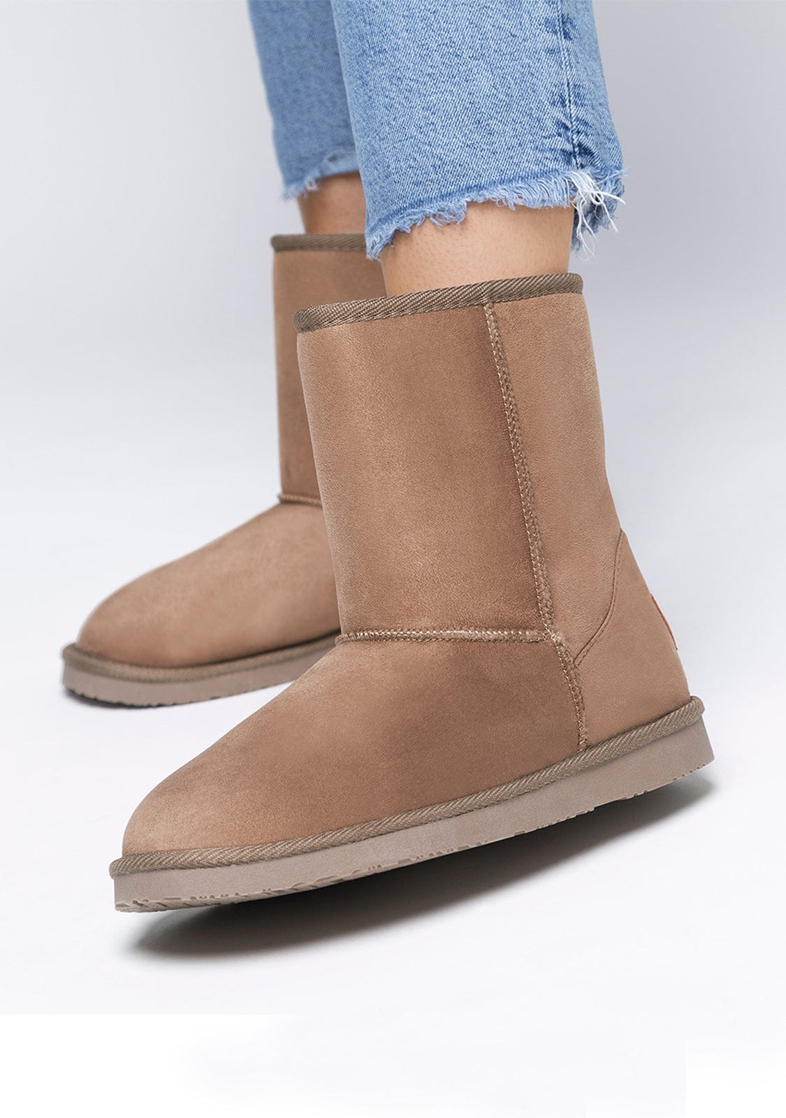 Taupe Basic Australian Boots Water Repellent