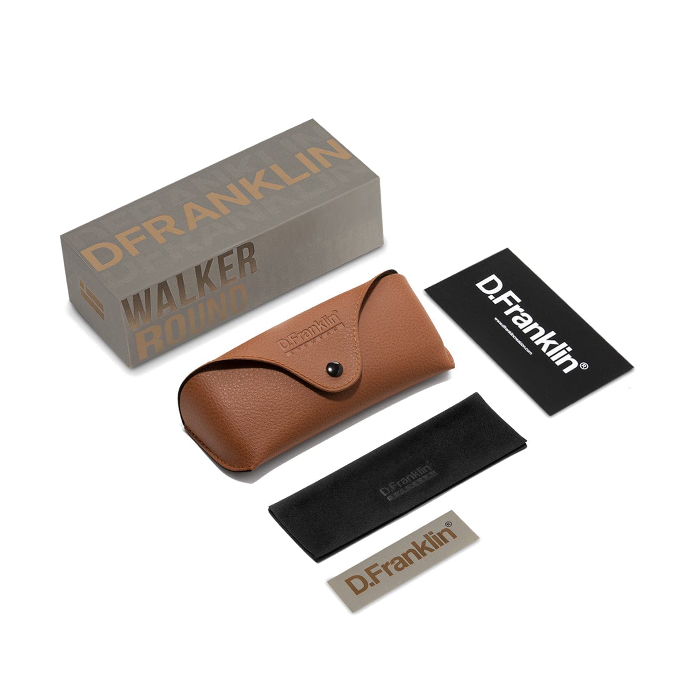 Walker Round Rose Gold / Grad Brown