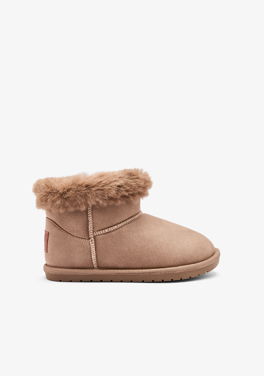 Taupe Goflex Low Fur Australian Boots B&W