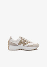 Multi Beige Logo Sneakers
