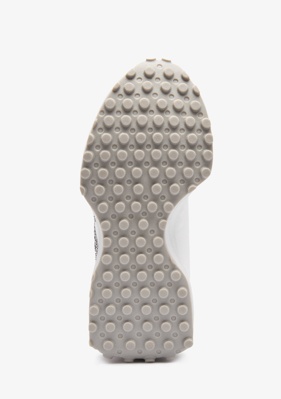 White Glitter Logo Sneakers