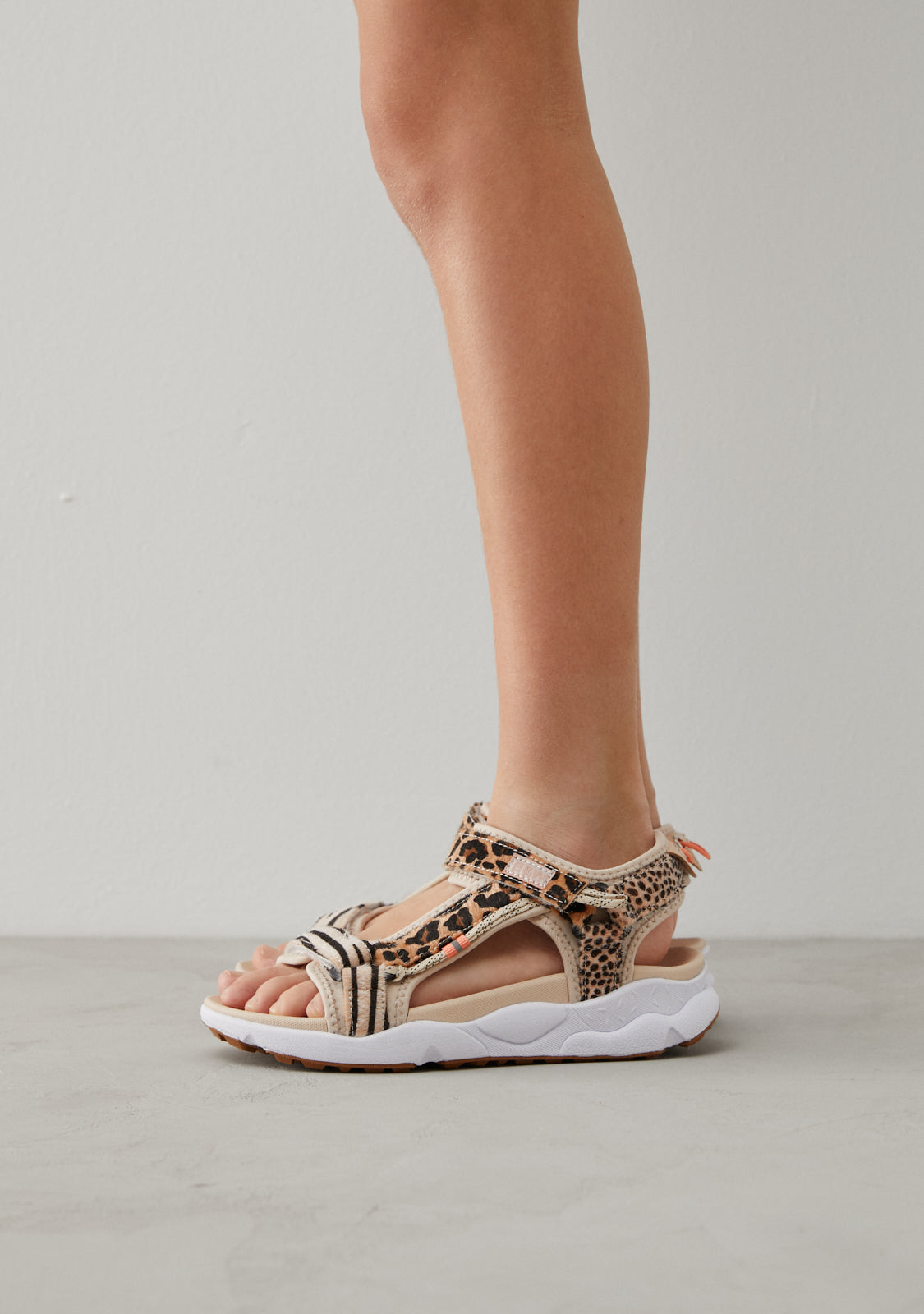 Multi Print Strip Sandals