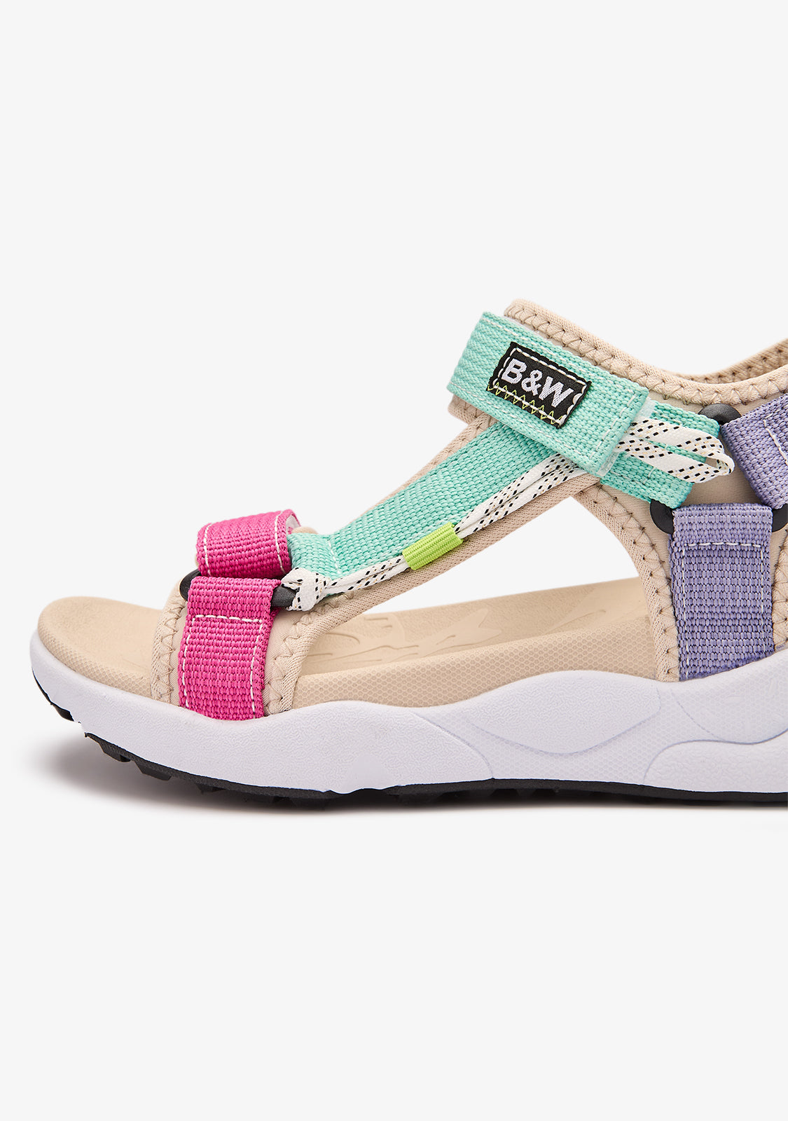 Multi Vibrant Strip Sandals