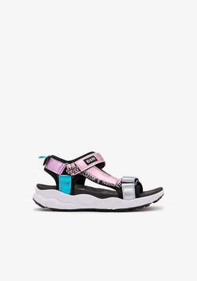 Multi Shine Strip Sandals