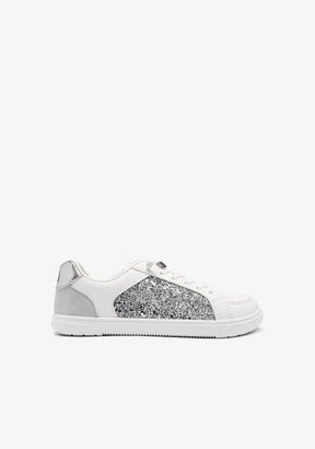Barefoot Goflex Silver Glitter Sneakers