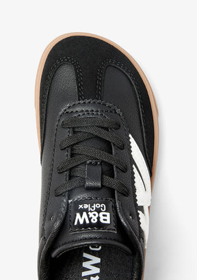 Black Barefoot Trainers with Logo