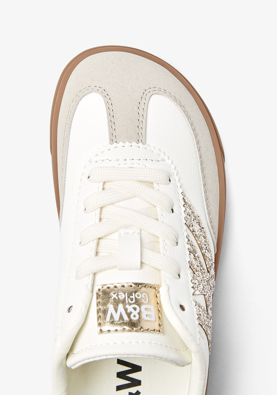 Sneakers Barefoot Glitter White