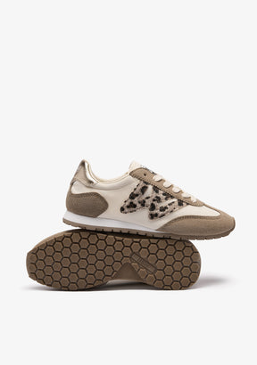 Beige Leopard Sneakers