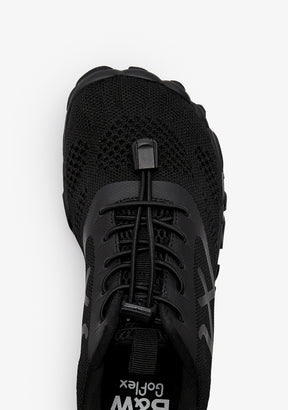 Black Canvas Barefoot Goflex Sneakers
