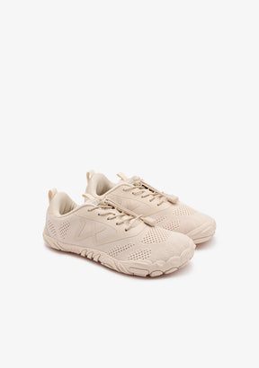 Beige Canvas Barefoot Goflex Sneakers