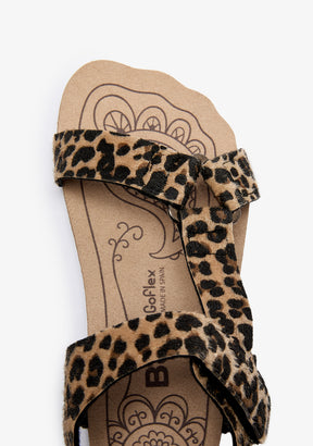 Leopard Straps Barefoot Goflex Sandals