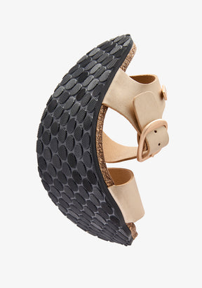 Gold Shine Strap Barefoot Goflex Sandals