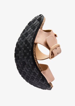 Rose Gold Strap Barefoot Goflex Sandals