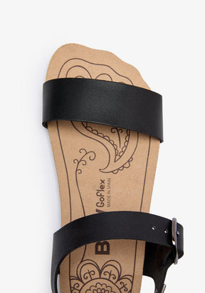 Black Strap Barefoot Goflex Sandals