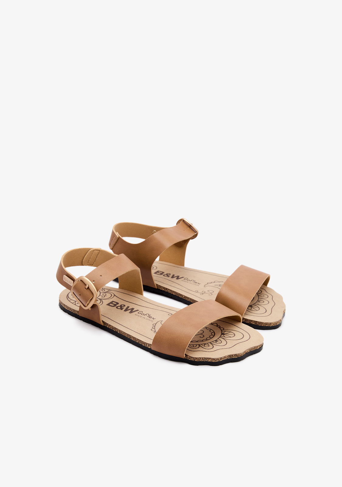Camel Strap Barefoot Goflex Sandals