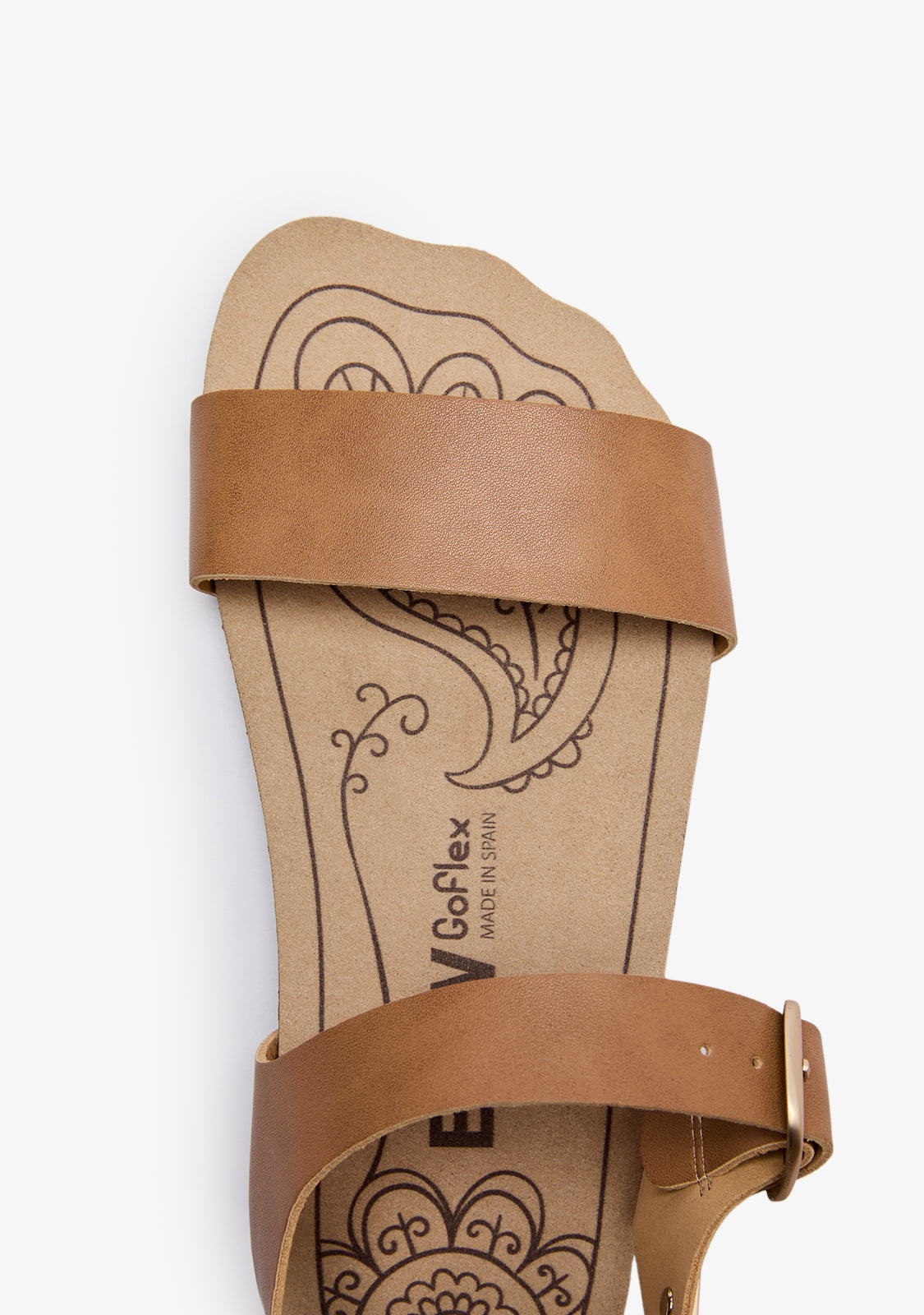 Camel Strap Barefoot Goflex Sandals
