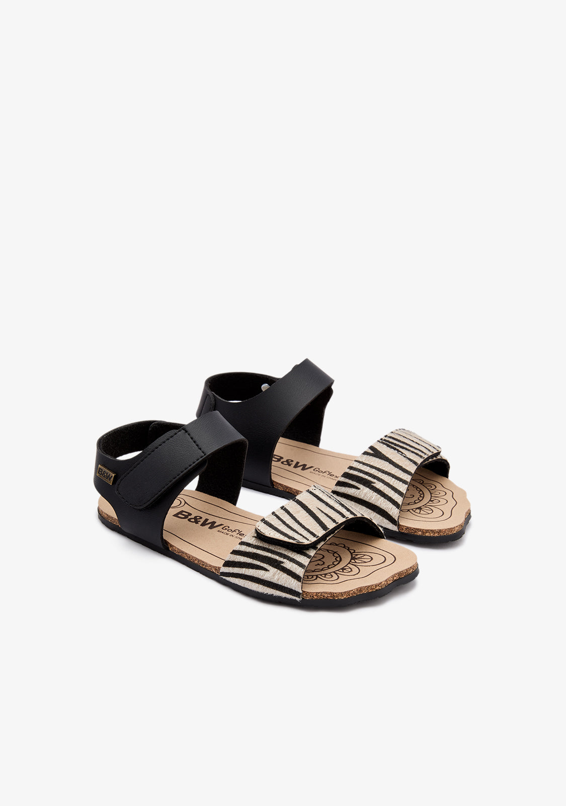 Zebra Strap Barefoot Goflex Sandals