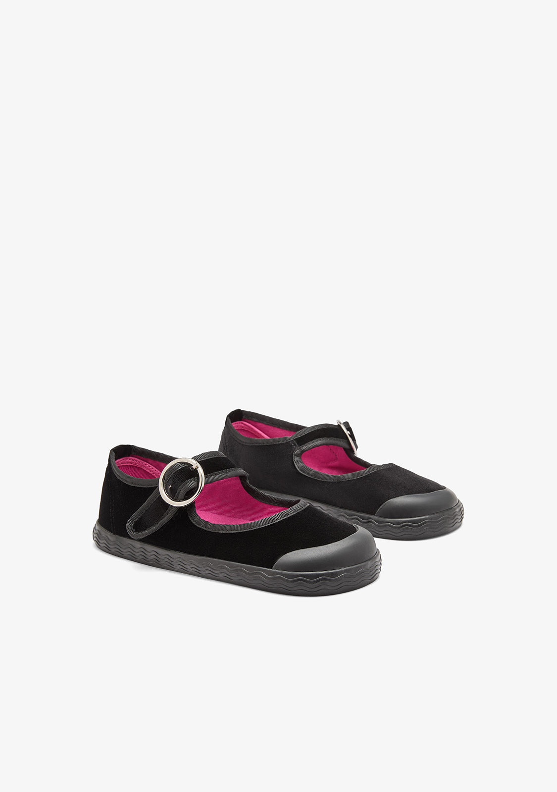 Barefoot Mary Jane Velvet Black